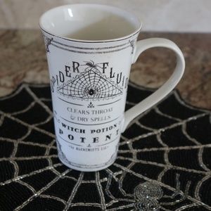 222 FIFTH HALLOW APOTHECARY HALLOWEEN SPIDER FLUIDS TALL LATTE MUG - NEW